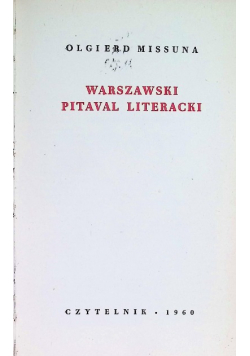 Warszawski pitaval literacki