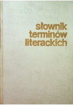 Słownik terminów literackich