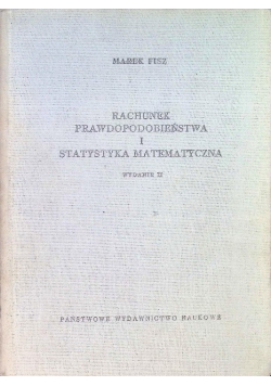 Rachunek prawdopodobieństwa i statystyka matematyczna
