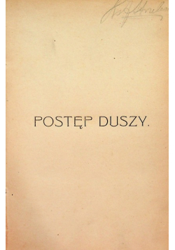 Postęp duszy 1901 r.