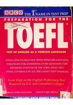 Preparation for the toefl