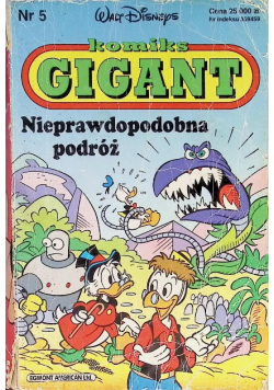 Komiks Gigant Tom  5 Nieprawdopodobna podróż