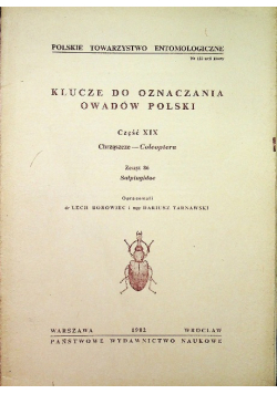 Klucze do oznaczania owadów Polski część XIX Zeszyt 86