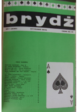 Brydż dla wszystkich, Nr. 1do 12 1976 r.