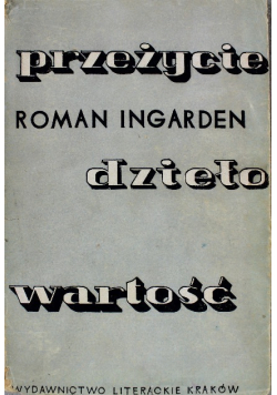 Przeżycie dzieło wartość