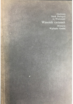Wzornik Czcionek Drukarni Wydziału Grafiki Asp