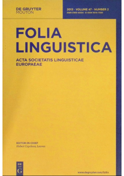 Folia Linguistica