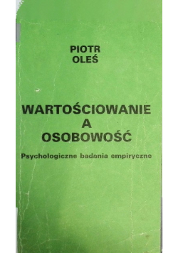 Wartościowanie a osobowość