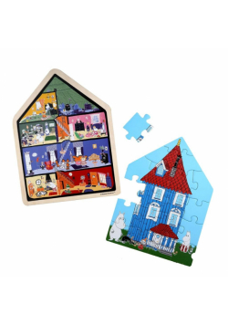 Puzzle Baby Muminki drewniane 19el