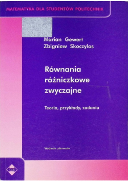 Równania różniczkowe zwyczajne