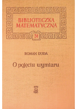 Biblioteczka matematyczna Tom 31 O pojęciu wymiaru