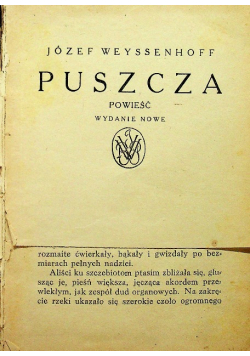 Puszcza  powieść, 1925 r.