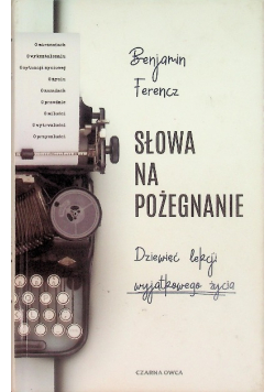 Słowa na pożegnanie