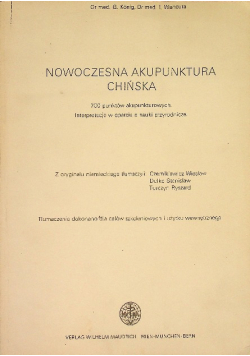 Nowoczesna Akupunktura Chińska