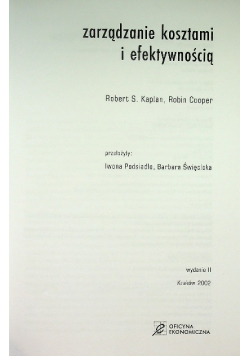 Zarządzanie Kosztami i Efektywnością