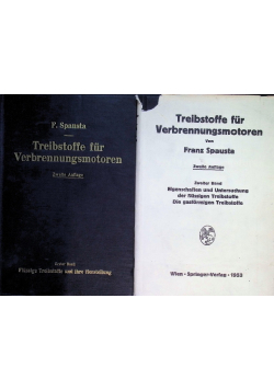 Treibstoffe fur Verbrennungsmotoren Tom 1 i 2