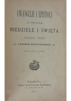 Ewangelie i Epistoły 1897 r.