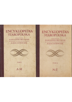 Encyklopedia staropolska, Tom I do II