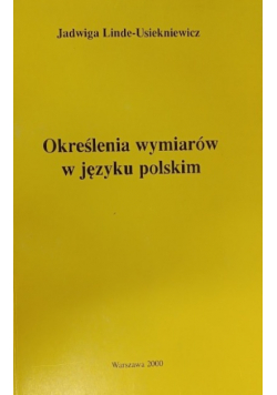 Określenia wymiarów w języku polskim