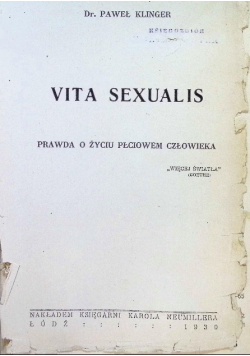 Vita sexualis, 1930r.