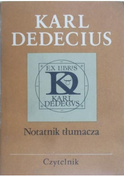 Dedecius Notatnik tłumacza