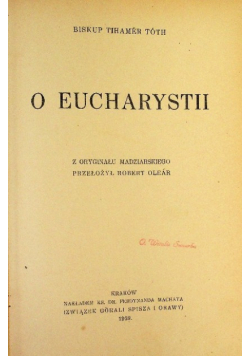 O Eucharystii 1939 r.