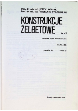 Konstrukcje żelbetowe Tom 3