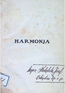 Harmonja 1923 r.