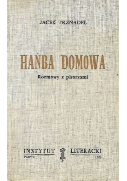 Hańba domowa.Rozmowy z pisarzami