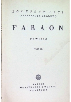 Faraon Tom III 1935 r.
