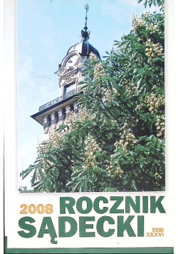 Rocznik Sądecki Tom XXXVI