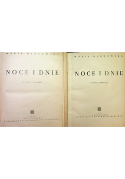 Noce i dnie Tom I do IV 1950 r .