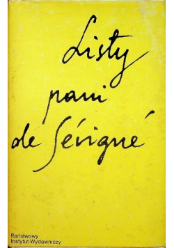 Listy pani de Sevigne