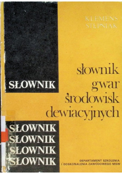 Słownik gwar środowisk dewiacyjnych