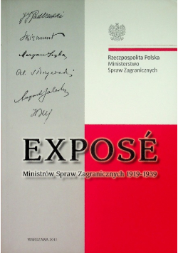Expose ministrów spraw zagranicznych 1919 - 1939