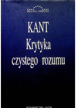Kant Krytyka czystego rozumu