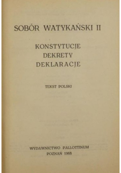 Sobór Watykański Tom II
