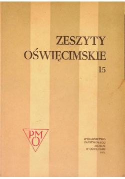 Zeszyty oświęcimskie Nr 15