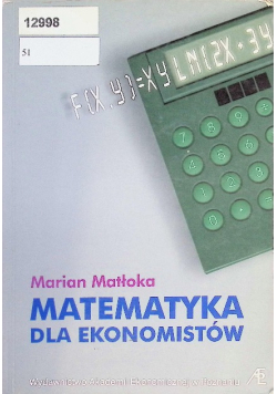 Matematyka dla ekonomistów
