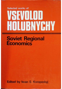 Soviet Regional Economics