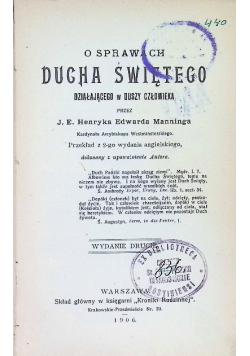 O sprawach Ducha Świętego 1906 r