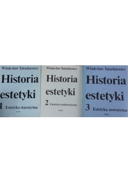 Historia estetyki Tom 1 do 3
