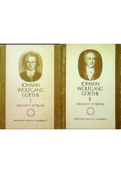 Goethe Dramaty wybrane Tom 1-2