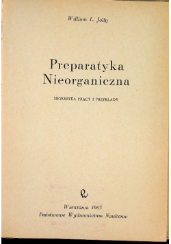 Preparatyka nieorganiczna