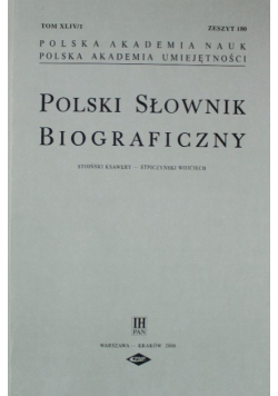 Polski Słownik Biograficzny Zeszyt 180