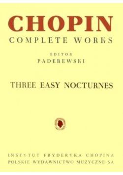Chopin Complete Works Three easy waltzes