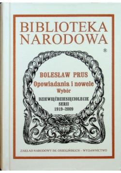 Prus Opowiadania i nowele Wybór