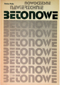 Nowoczesne nawierzchnie betonowe