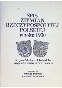 Spis ziemian Rzeczypospolitej Polskiej w roku 1930