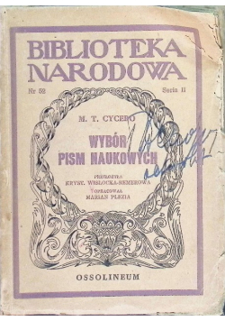 Wybór pism naukowych